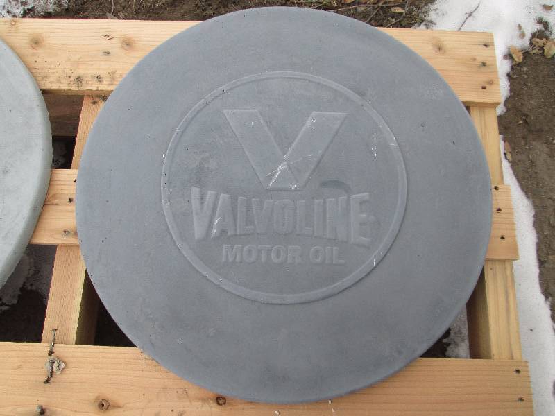 Valvoline Concrete Paver  Yard Art  Wall Hanging