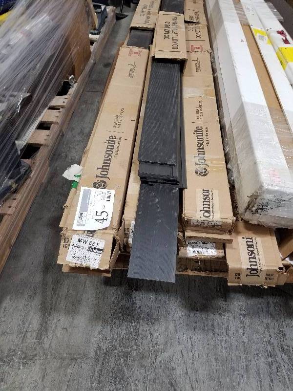 lot 45 image: Lot of (7) Boxes of Johnsonite Burnt Umber Flooring