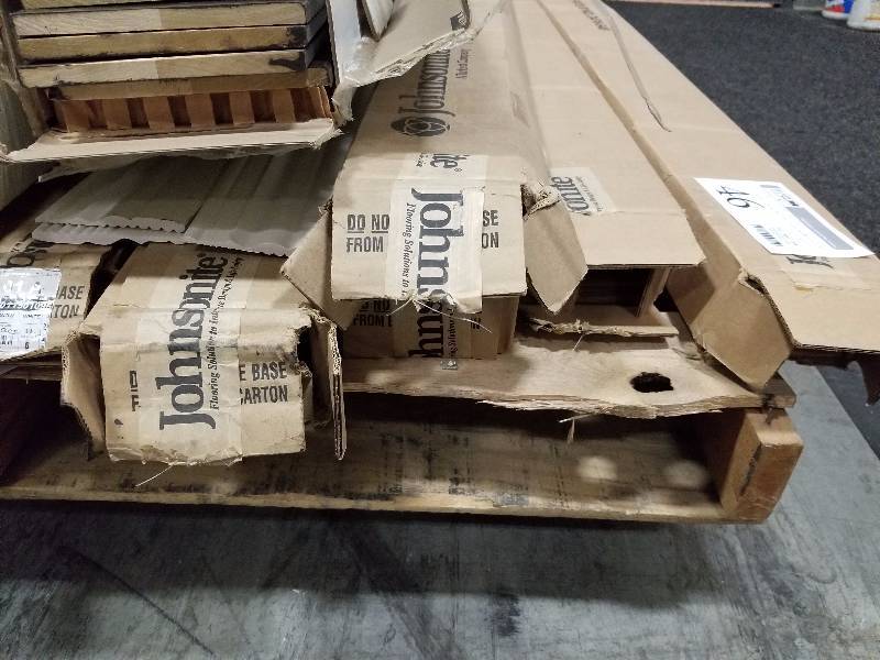 lot 46 image: Lot of (7) Boxes of Johnsonite Snow White Flooring