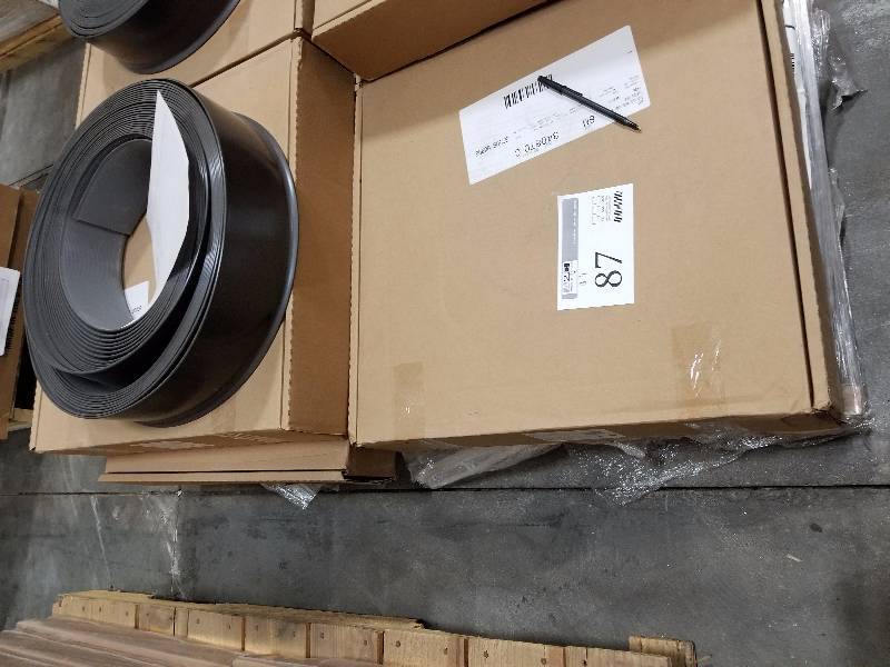 lot 87 image: Lot of (4) Boxes of 4in. Rubber Cove Base
