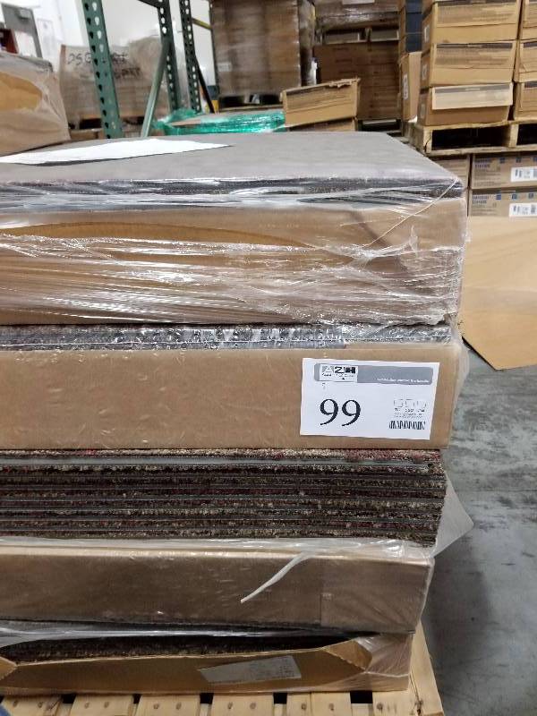 lot 99 image: Lot of (5) Boxes of Carpet Squares