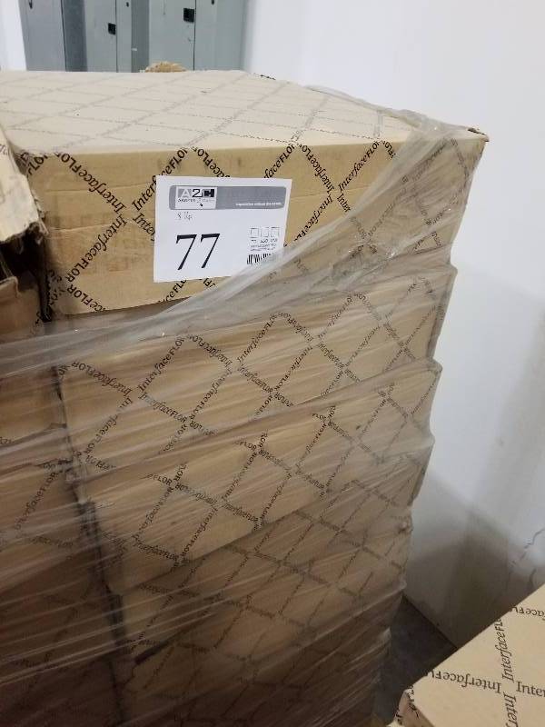 lot 77 image: Lot of (8) Boxes of Interface Carpet Squares