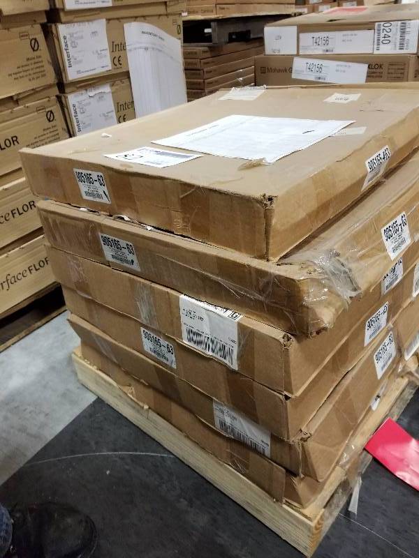 lot 82 image: Lot of (6) Boxes of Pewter Carpet To Resilient Reducer