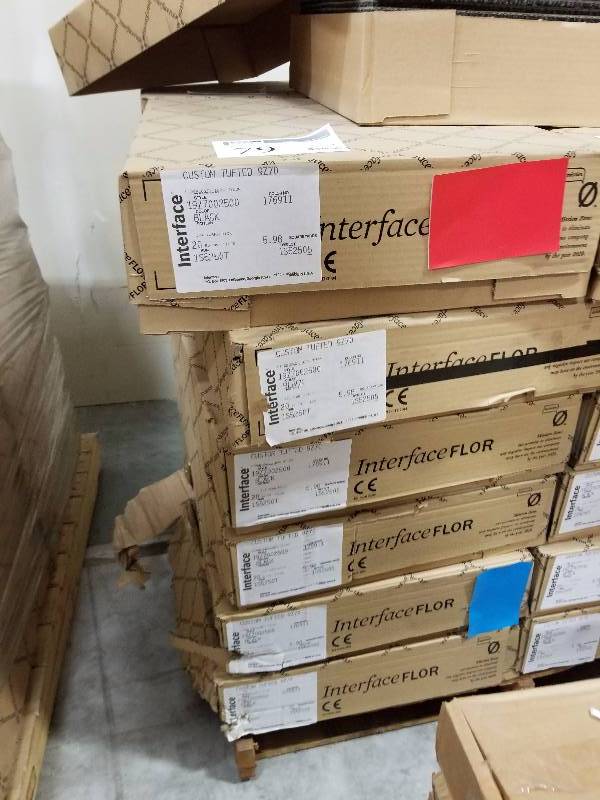 lot 79 image: Lot of (6) Boxes of Interface Carpet Squares