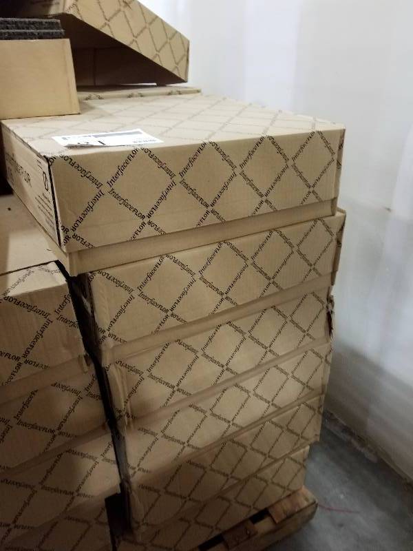 lot 81 image: Lot of (6) Boxes of Interface Carpet Squares