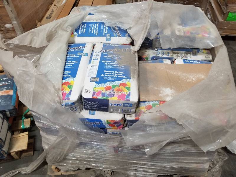 lot 104 image: Lot of (5) 50lb. Bags of Mapei Granirapid Rapid Setting Flexible Tile Mortar