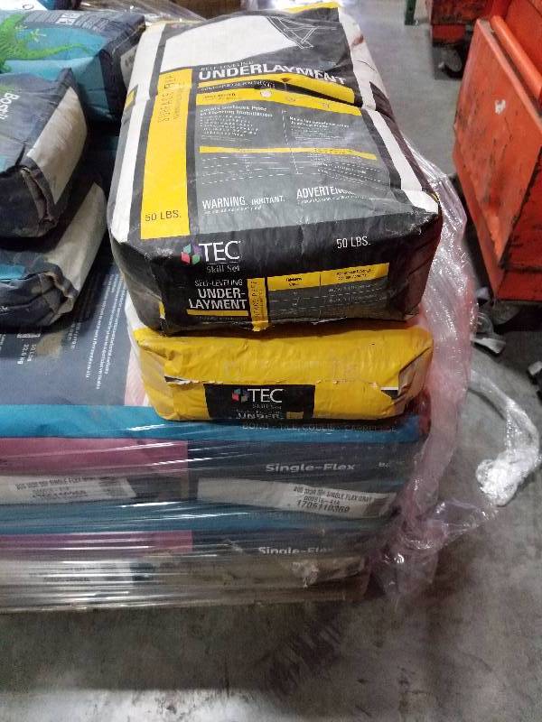 lot 111 image: Lot of (2) 50lb. Bags of Self-Leveling Underlayment