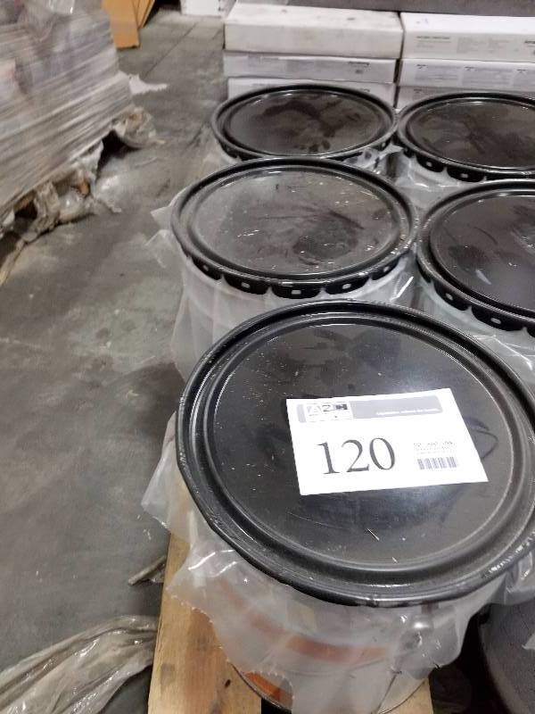 lot 120 image: Lot of (3) 5-Gallon Masterweld 941 Trowel Grade Polyurethane Construction Adhesive