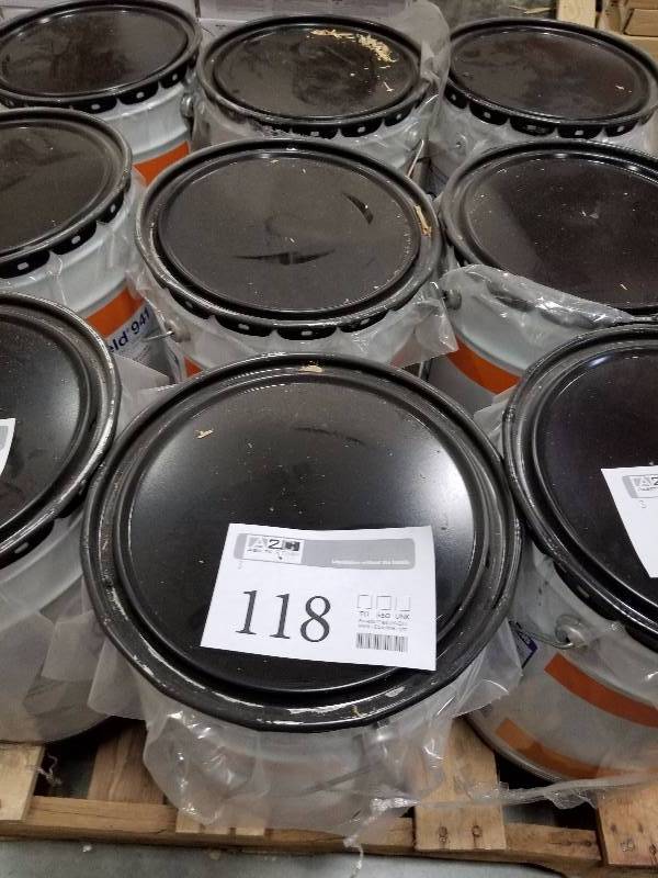 lot 118 image: Lot of (3) 5-Gallon Masterweld 941 Trowel Grade Polyurethane Construction Adhesive