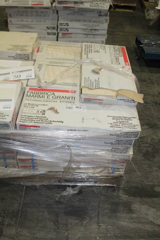 lot 47 image: Lot of (9) Boxes of Italian 30x60cm Polished Ceramic Tiles