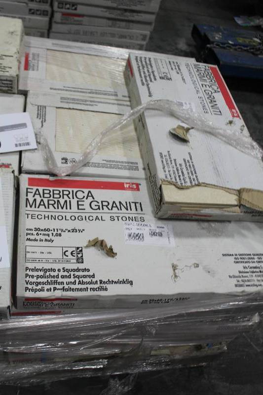 lot 50 image: Lot of (10) Boxes of Italian 30x60cm Polished Ceramic Tiles