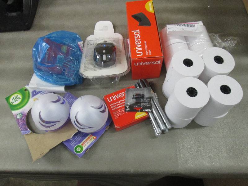 Lot of 12 paper rolls, Tape Dispens...
