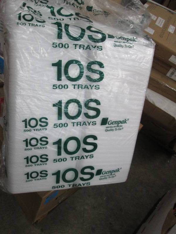 Lot of 10S Styrofoam  Meat Trays 10...