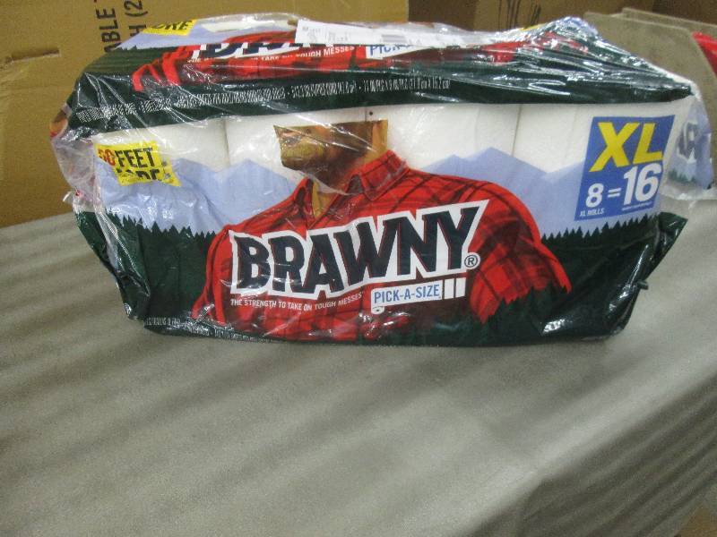 7 Rolls of Brawny Pick A Size Paper...