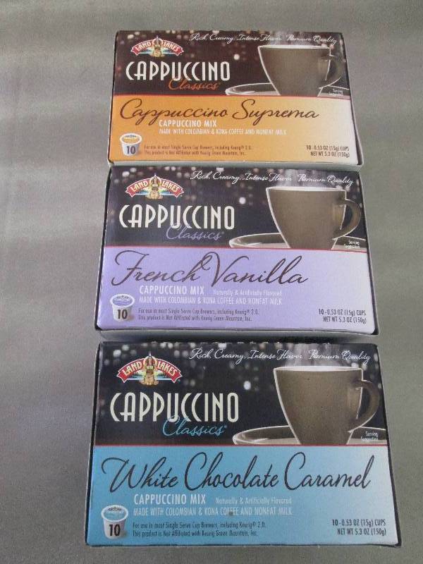 Lot of 3 Pkgs of Land O Lakes Cappu...