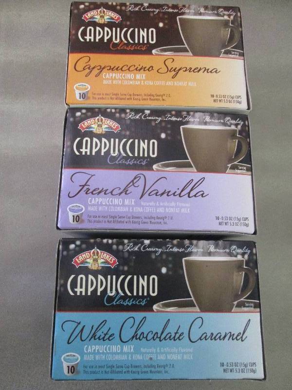 Lot of 3 Pkgs of Land O Lakes Cappu...