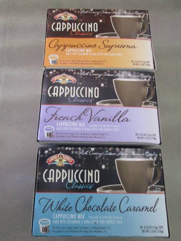 Lot of 3 Pkgs of Land O Lakes Cappu...