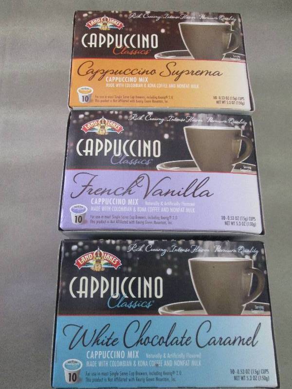 Lot of 3 Pkgs of Land O Lakes Cappu...