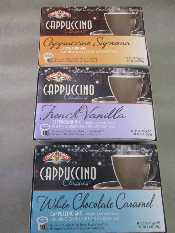 Lot of 3 Pkgs of Land O Lakes Cappu...