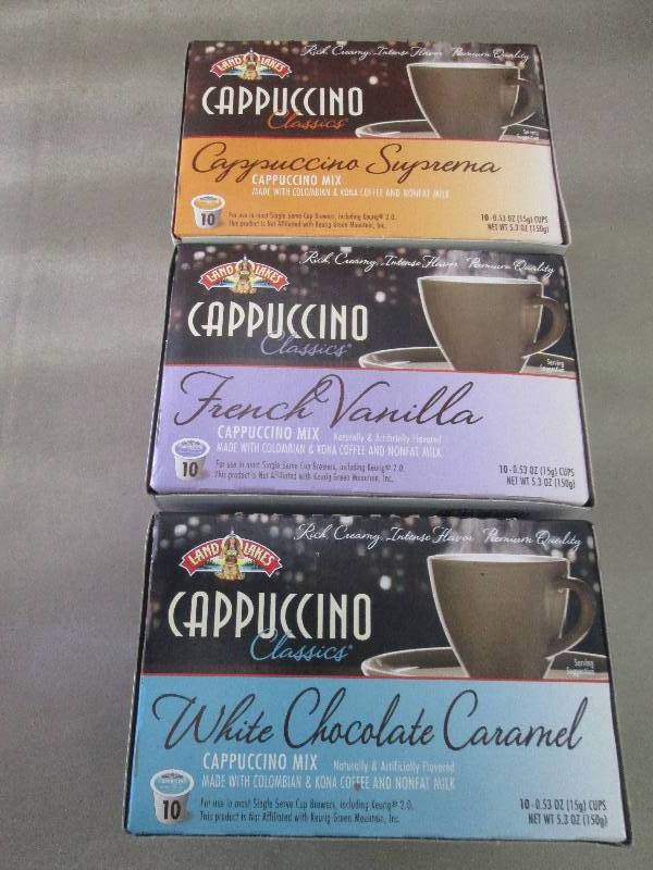 Lot of 3 Pkgs of Land O Lakes Cappu...