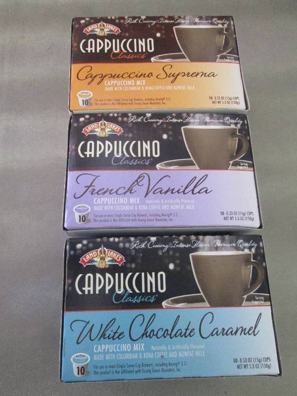 Lot of 3 Pkgs of Land O Lakes Cappu...