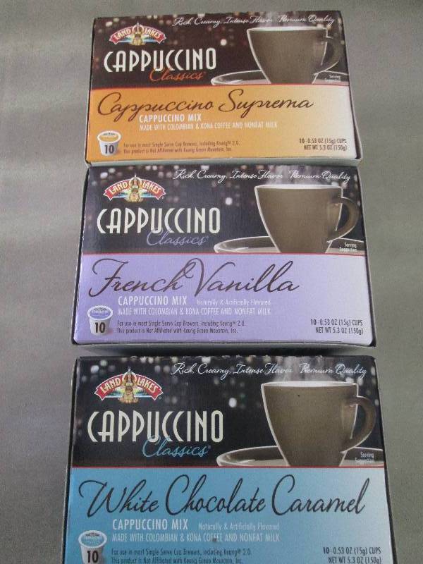 Lot of 3 Pkgs of Land O Lakes Cappu...