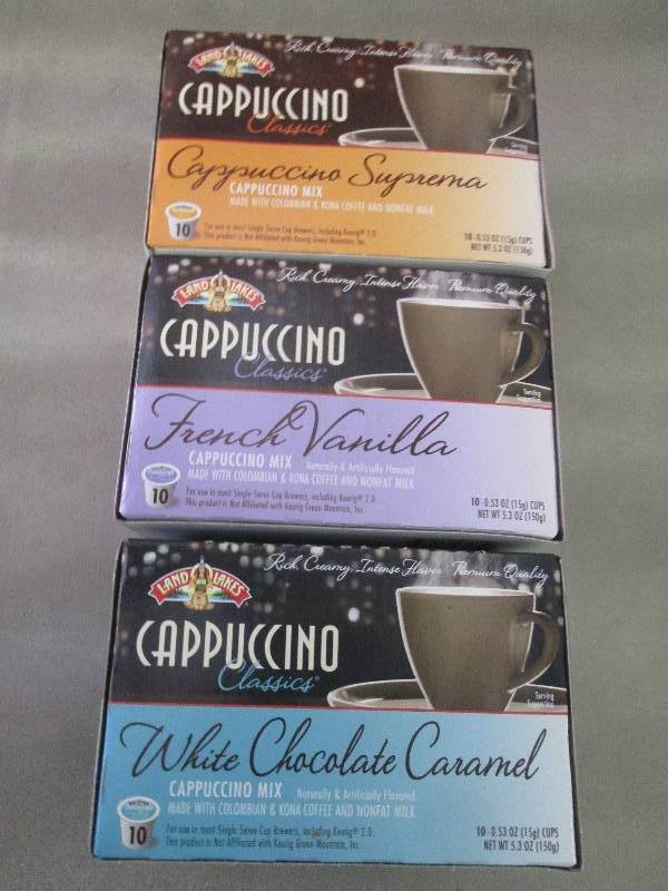 Lot of 3 Pkgs of Land O Lakes Cappu...