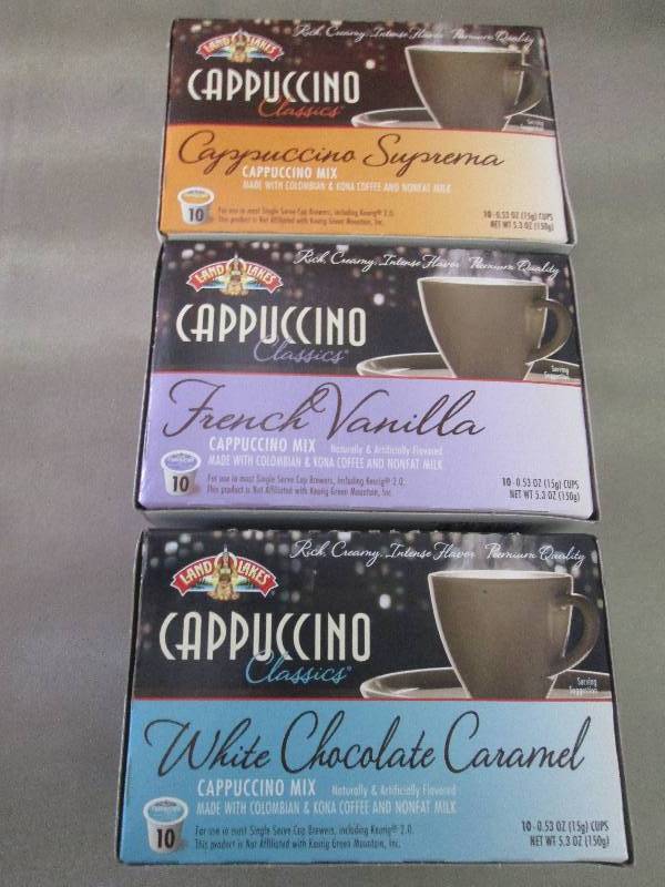 Lot of 3 Pkgs of Land O Lakes Cappu...