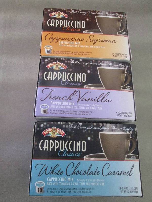 Lot of 3 Pkgs of Land O Lakes Cappu...