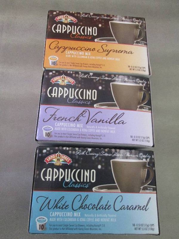Lot of 3 Pkgs of Land O Lakes Cappu...