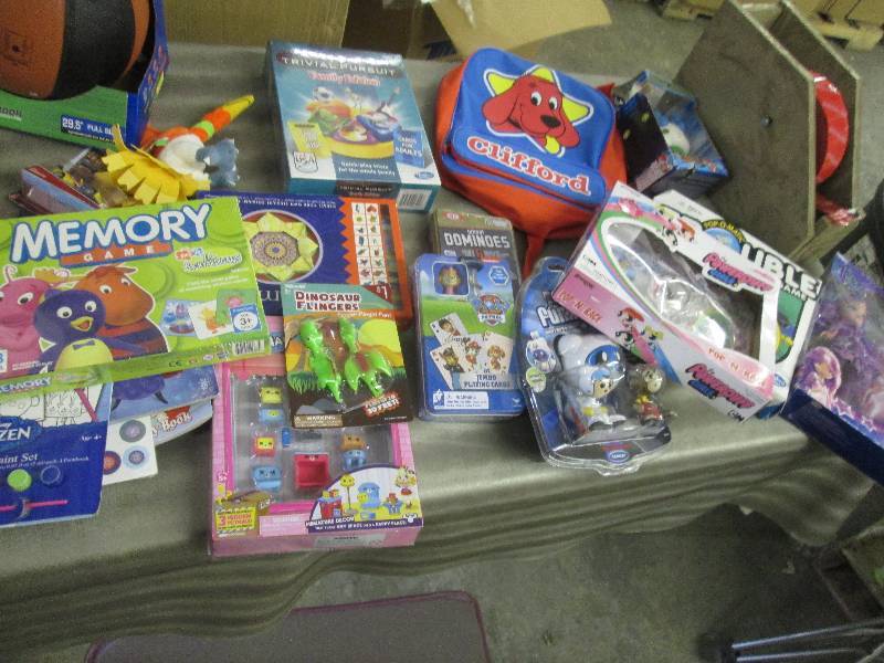 Large Lot of Assorted Toys & Games...