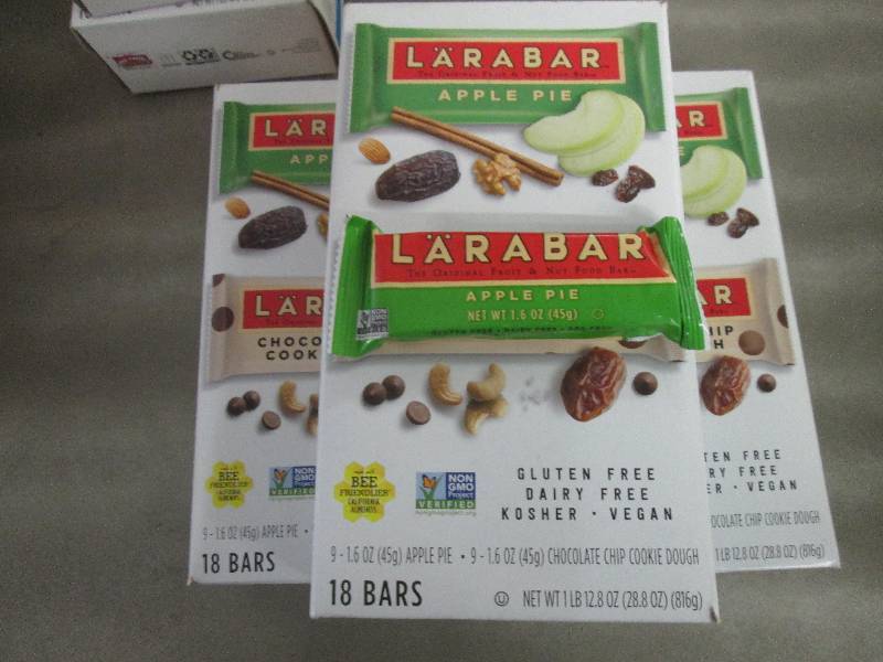 Lot of 3 Boxes of 18 each Larabar A...