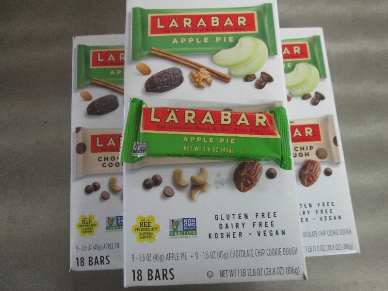Lot of 3 Boxes of 18 each Larabar A...