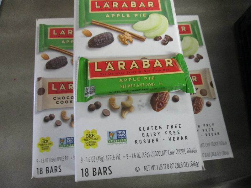 Lot of 3 Boxes of 18 each Larabar A...