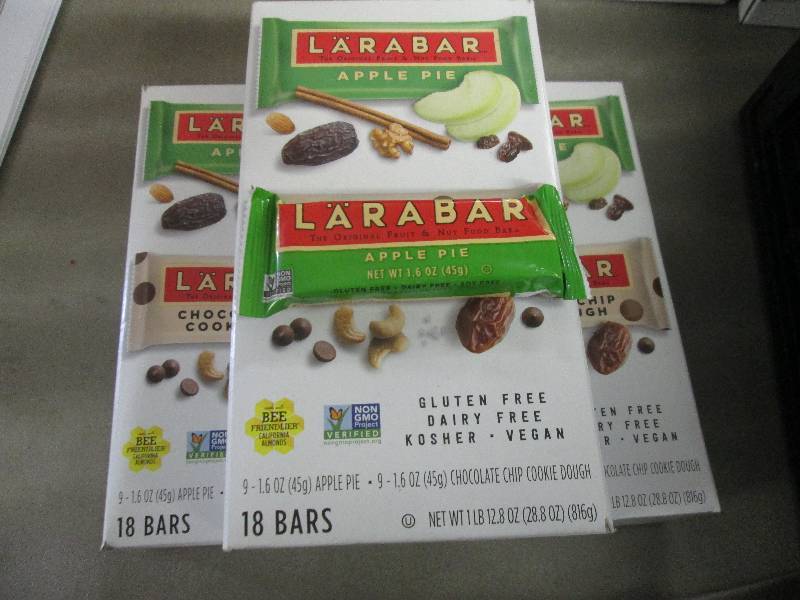 Lot of 3 Boxes of 18 each Larabar A...