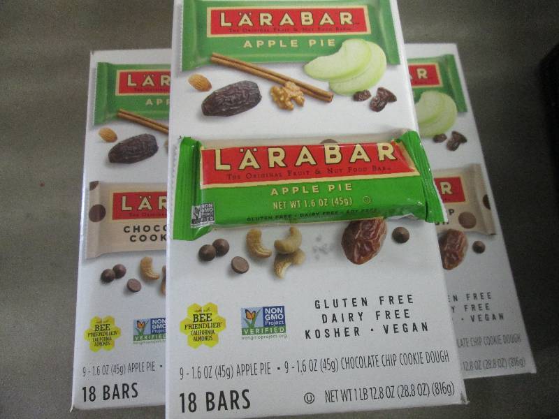 Lot of 3 Boxes of 18 each Larabar A...