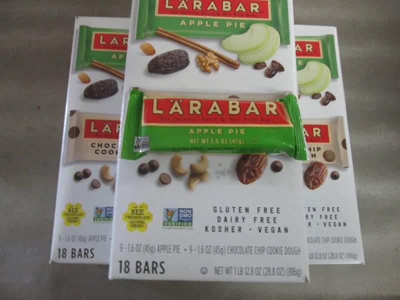 Lot of 3 Boxes of 18 each Larabar A...