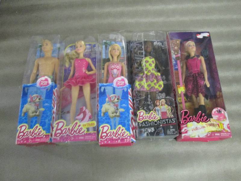 Lot of 5 Barbie Dolls...