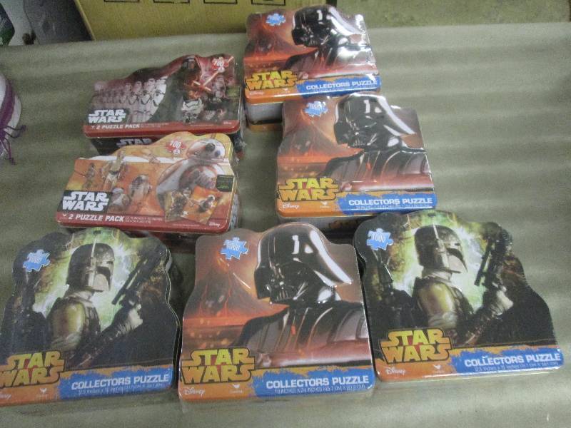 Lot of 7 Star Wars Puzzles in Colle...