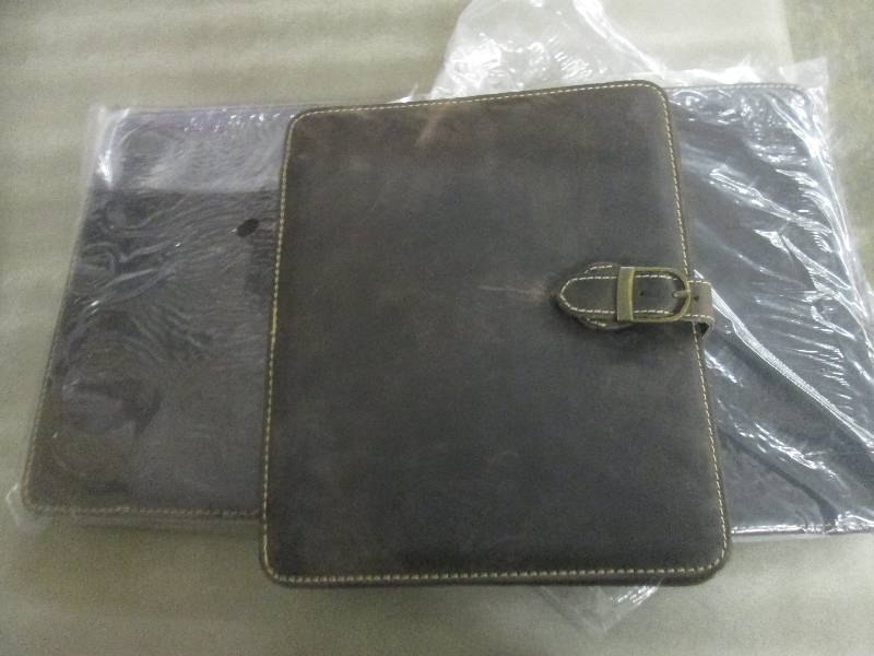 Lot of 4 Canyon Brown Leather Table...