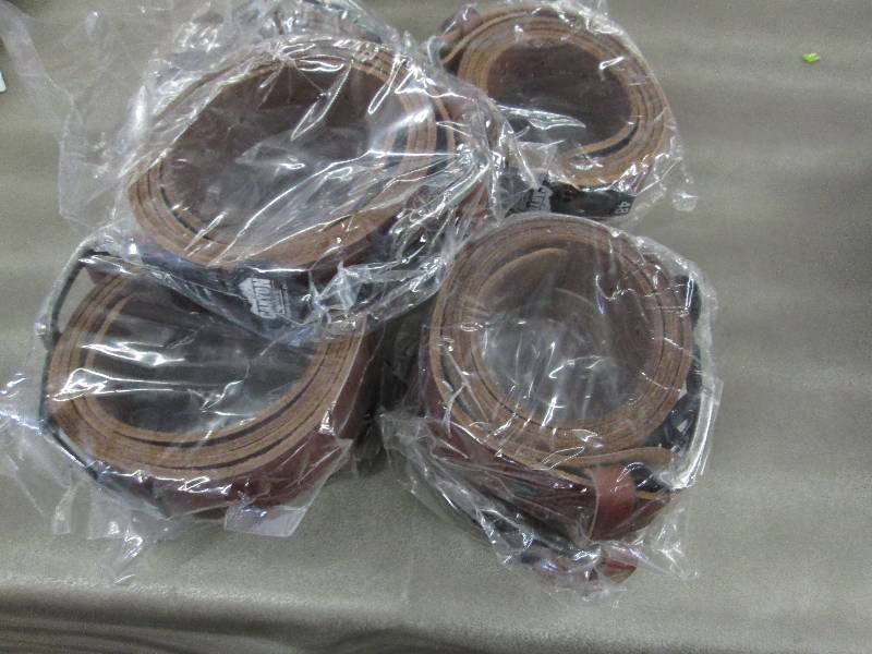 Lot of 9- Brown 48 in Canyon Leathe...