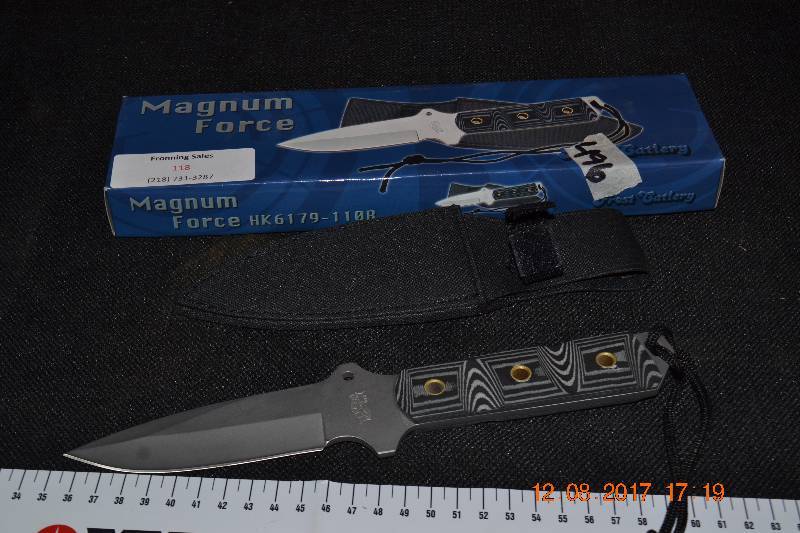 lot 118 image: Magnum Force Knife and Sheath
