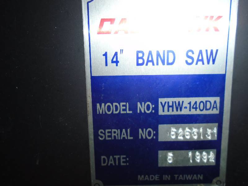 lot 3 image: Cal-Hawk Band Saw