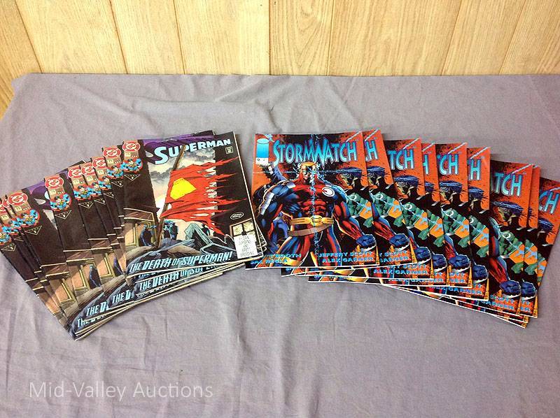 lot 19 image: StormWatch & Superman Comics