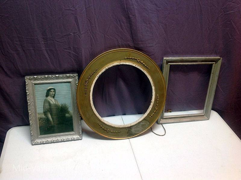 lot 43 image: Old Wood Picture Frames