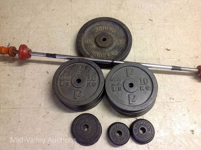 lot 85 image: Lifting Weights & Bar