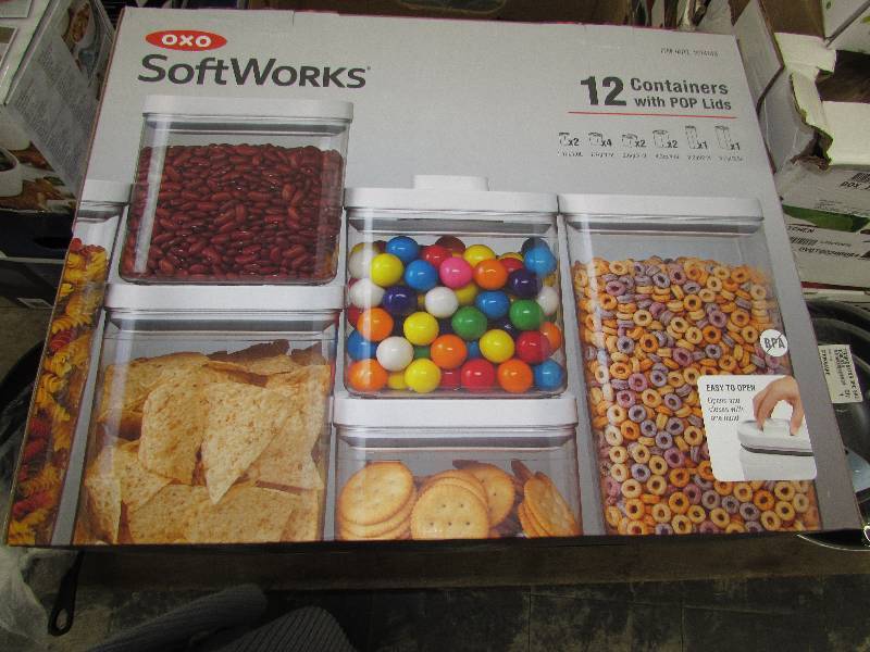lot 121 image: OXO 8PC POP CONTAINER SET