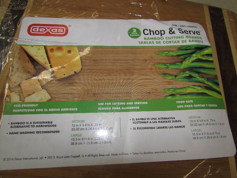 2PC BAMBOO CUTTING BOARD