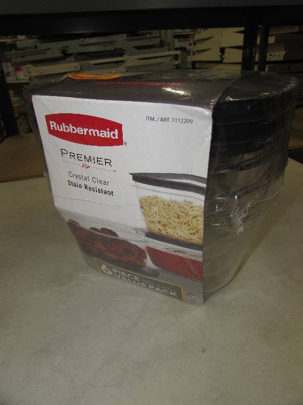 RUBBERMAID 6PC  CLEAR STORAGELIDS