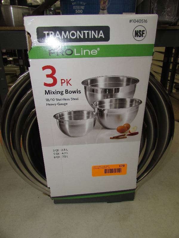 TRAMONTINA 3-PK MIXING BOWLS